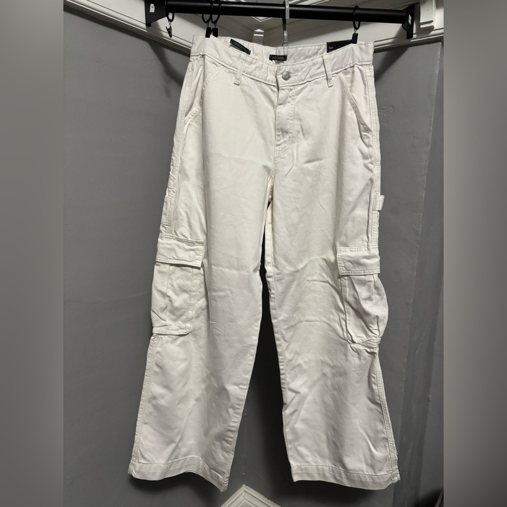 Women's White Cargo Pants